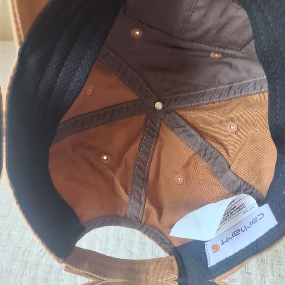 Carhartt Brown 100% Cotton Cap Hat One Size Fits Most - Picture 4 of 12